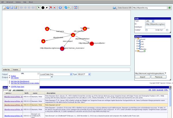 iSPARQL Query Builder - Sample View