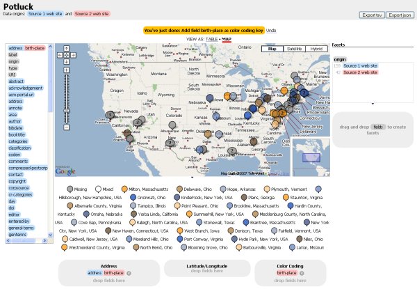 Example Potluck Map