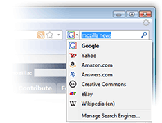 Firefox Integrated Web Search