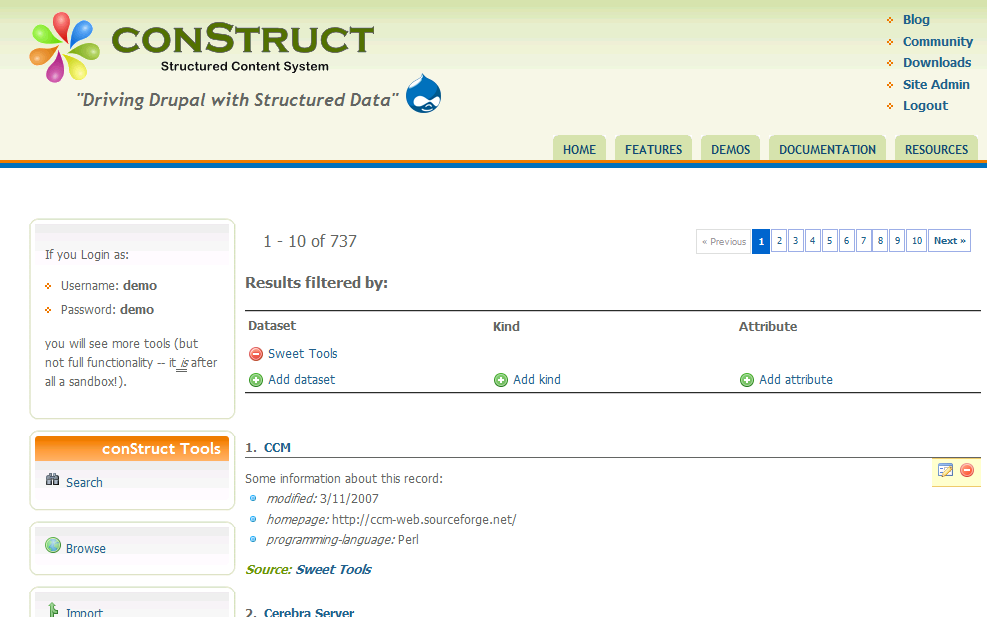 Sweet Tools conStruct Structured View