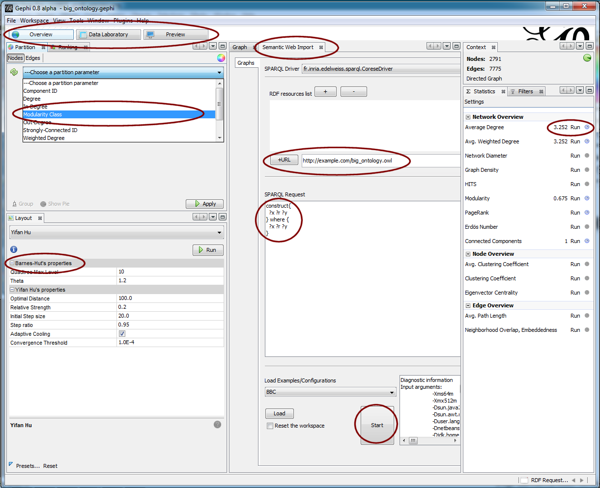 SemWeb Plug-in for Gephi SemWeb Plug-in for Gephi