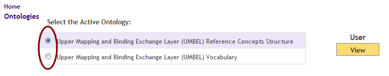 UMBEL ontology select