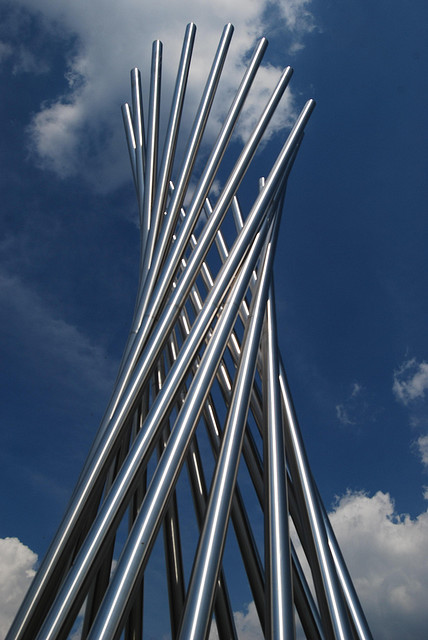 Tractricious Sculpture at Fermilab; picture by Mike Kappel