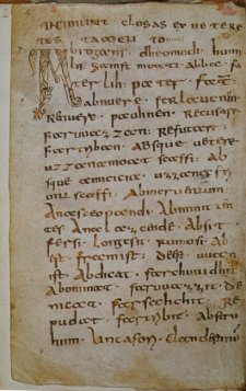 Abrogans; earliest glossary (from Wikipedia) Abrogans; earliest glossary (from Wikipedia)