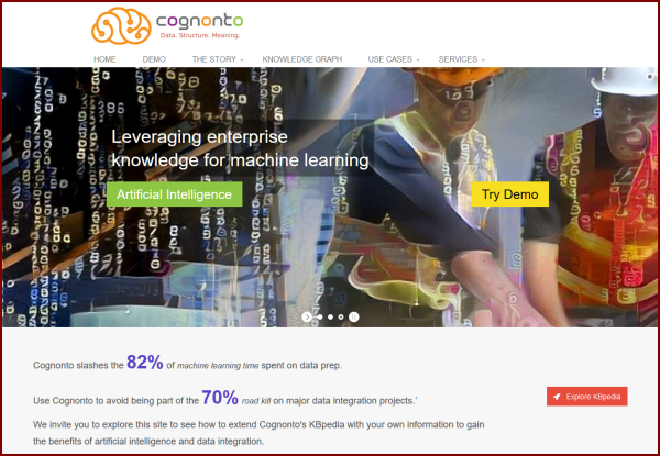 Cognonto Entry Page Cognonto Entry Page