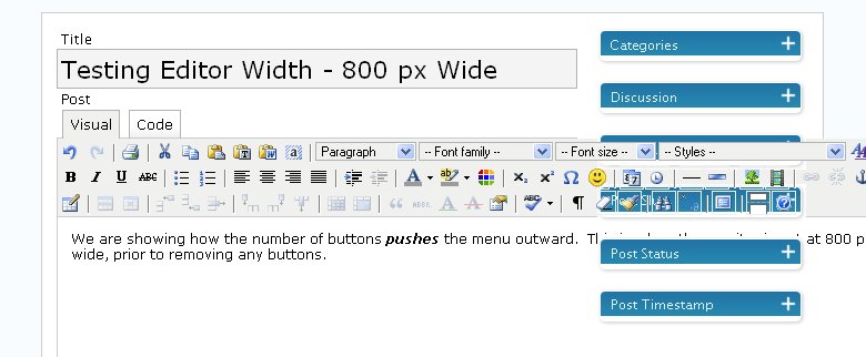 Advanced TinyMCE Editor - 800 px - All Buttons